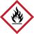 COSHH GHS flammable symbol label