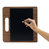 Portamenù a tagliere con anelli Chopping Board - 32 x 24 cm - legno di noce - Securit