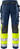 High Vis Handwerkerhose Kl.1 2093 NYC Warnschutz-gelb/marine - Rückansicht
