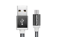 ADATA USB 2.0-Micro USB 1 m adat/töltő kábel fekete (AMUCAL-100CMK-CBK)