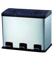 Cubo de reciclaje con pedal 36Lt 58x39x47cm. VIVAHOGAR