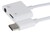 USB-C to 3.5mm Headphone Jack / USB-C PD Charging Port Adapter - White, 10cm