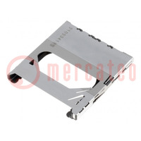 Connector: for cards; MMC,SD; push-push; SMT; PIN: 9