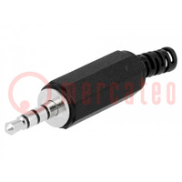 Plug; Jack 3,5mm; male; stereo special,with strain relief