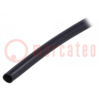 Tuyau électro-isolant; PVC; noir; -20÷125°C; Øint: 8mm; L: 300m