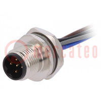 Socket; M12; PIN: 5; male; B code-Profibus; cables; IP67; straight