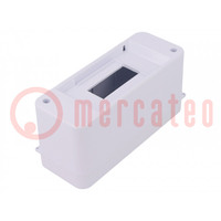 Enclosure: for modular components; IP30; white; No.of mod: 2; ABS