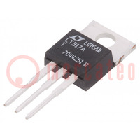 IC: voltage regulator; adjustable; 1.3÷37.5V; 1.5A; TO220; THT