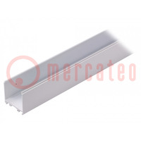 Profilo per moduli LED; bianco; L: 1m; VARIO30-08; alluminio