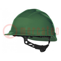 Protective helmet; adjustable; Size: 53÷63mm; green; -30÷50°C