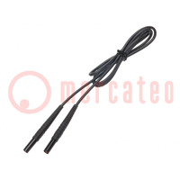 Conduttore di misurazione; isolati; Unom: 1kV; L: 1,2m; nero