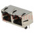 Socket; RJ45; Cat: 5; shielded,double; Layout: 8p8c; THT; angled 90°