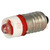 Lampe LED; rouge; E10; 12VDC; 12VAC