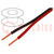 Wire: loudspeaker cable; 2x0.35mm2; stranded; CCA; black-red; PVC