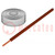 Wire; 0.2mm2; solid; Cu; PVC; brown; 60V; 10m; 1x0.2mm2