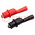 Crocodile clip; 10A; black,red; Grip capac: max.8mm; 1kV; 2pcs.