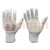 Rękawice ochronne; ESD; XL; biały; <10MΩ