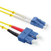 ROLINE Câble Patch FO duplex OS2, 9/125µm LC/SC, jaune, 1 m