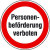 Personenbeförderung verb. Hinweisschild zur Betriebskennz.selbstkl. Folie,20cm