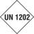 UN 1202, Größe (BxH): 25,0 x 25,0 cm, selbstklebende PVC-Folie