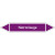 Rohrleitungskennz/Pfeilschild Bogen Gr7 Laugen(violett), Folie gest,7,5x1,6cm Version: P7065 DIN 2403 - Natronlauge P7065