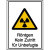 Warnschild/Strahlenschutz Röntgen Kein Zutritt für Unbefugte,Alu, 21,00x29,70 cm DIN 25430 WS 120
