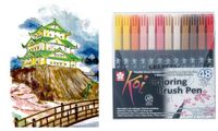 SAKURA Pinselstift Koi Coloring Brush, 48er Etui (8012051)