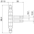 Skizze zu SFS Einbohrband mit Zierkopf, 13 mm, Stahl weiß RAL 9016