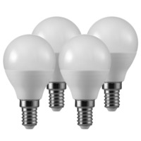 LED-Lampe in Tropfenform MÜLLER-LICHT LED Tropfenform Ersetzt 40 W, Plastik, E14, 5.5 W, Weiß, 4er Set, 4 Einheiten