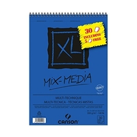 CANSON - ALBUM XL MIX MEDIA PAPIER À DESSIN A4 21 X 29,7CM 30 FEUILLES BLANC 300G C40007629800
