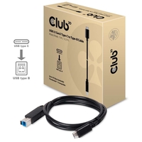 CLUB3D USB 3.1 GEN2 TYPE-C TO TYPE-B CABLE MALE/MALE, 1 M./ 3.3 FT. (CAC-1524)