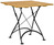 Tisch Bamberg; 80x80x76 cm (LxBxH); Platte braun, Gestell schwarz; quadratisch