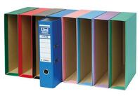 UNISYSTEM COLOR CAJETÍN PARA ARCHIVADOR PALANCA 65MM FOLIO AZUL