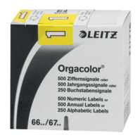 Orgacolor® Ziffernsignal 1, 500 Stück, gelb