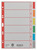 Kartonregister Blanko, A5, Karton, 6 Blatt, grau