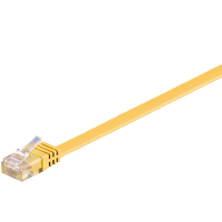 Goobay RJ-45 CAT6 1m kabel sieciowy Żółty U/UTP (UTP)