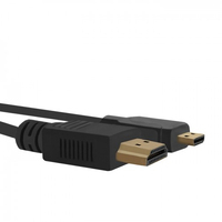 Qoltec HDMI - Micro-HDMI 1.5m M/M HDMI-Kabel 1,5 m HDMI Typ A (Standard) HDMI Typ D (Mikrofon) Schwarz