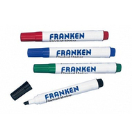 Franken Z2203 markeerstift 4 stuk(s) Zwart, Blauw, Groen, Rood