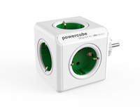 Allocacoc 1103GN/DEORPC power extension 5 AC outlet(s) Indoor Green, White