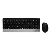 MediaRange MROS105 Tastatur Maus enthalten RF Wireless QWERTZ Englisch Schwarz, Silber