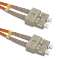 Qoltec 54012 fibre optic cable 3 m SC OM2 Orange