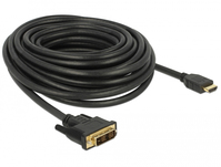 DeLOCK 85587 Videokabel-Adapter 10 m HDMI Typ A (Standard) DVI-D Schwarz