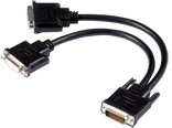 Matrox CAB-L60-2XDF video átalakító kábel 0,3 M 1x LFH60 2x DVI-I Fekete