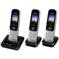 Panasonic KX-TGH723 DECT telefon Hívóazonosító Fekete