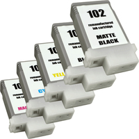 Ampertec PFI-102KIT2 Druckerpatrone Kompatibel Schwarz, Cyan, Magenta, Mattschwarz, Gelb 5 Stück(e)
