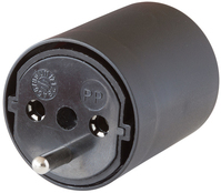 Brennenstuhl 1081592404 power plug adapter Black