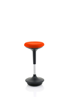 Dynamic KCUP1554 saddle chair Padded seat Orange Fabric Black 1 pc(s)