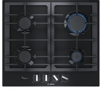 Bosch Serie 6 PCP6A6B90 hob Black Built-in 60 cm Gas 4 zone(s)