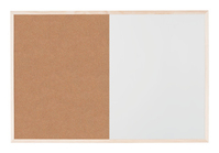 Bi-Office MX07106010 Tableau blanc 900 x 600 mm Acier laqué/liège Magnétique