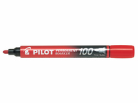 Pilot Permanent Marker 100 evidenziatore 1 pz Punta sottile Rosso